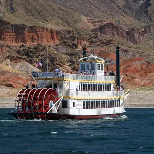 The Desert Princess cruises past the colorful Arizona Paint Pots.