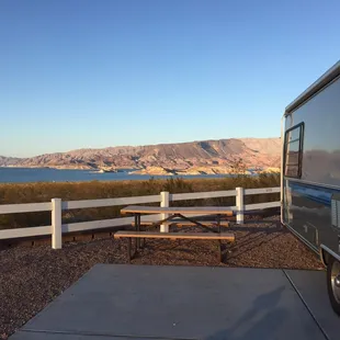The camp site and the view!