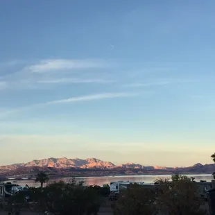 This is a sunset view from the 800 row.