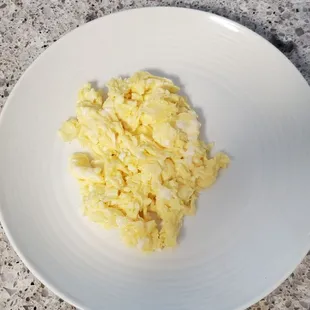 Rather pale farm eggs