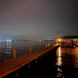 pier at night