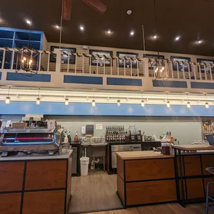 a view of the bar area