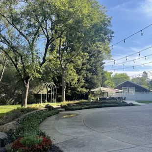 Their courtyard garden