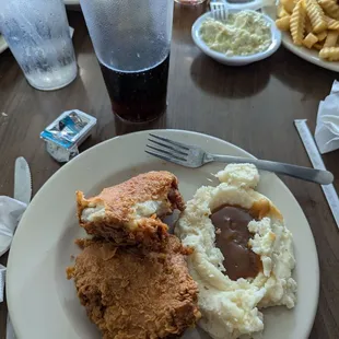 My lunch fried chicken meal