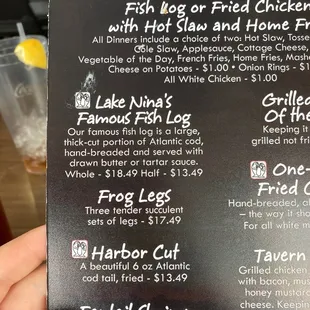 Lake Nina's Famous Fish Log