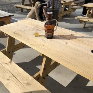 Dog-friendly outdoor seating!!!