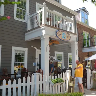 the front of the cottage