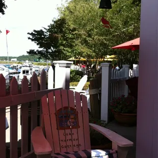 Lake Norman Cottage, great wines and great views.