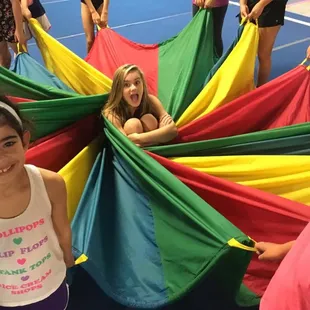 Parachute games are ALWAYS a hit with our class kids.