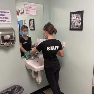 All of our staff are diligently working to keep our facility clean and sanitized for our customers!
