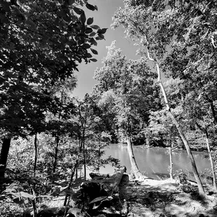 Lake Trail in B&amp;W