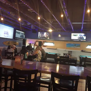 interior, sushi and sashimi