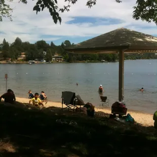 people relaxing on the beach