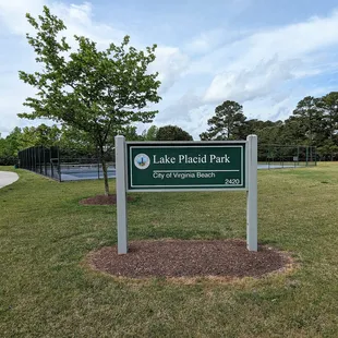 This is the sign for the park as you enter the neighborhood.  Photo taken April 22, 2023.