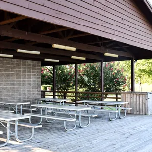 Shelter #1 at Lake Robinson that can be rented out for various occasions.