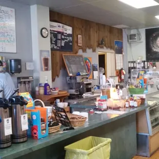 the interior of the store