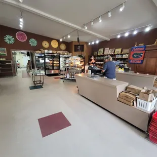 a woman at the counter