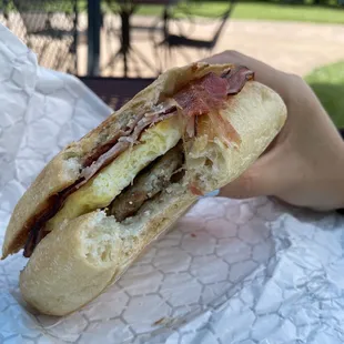 Signature breakfast sandwich