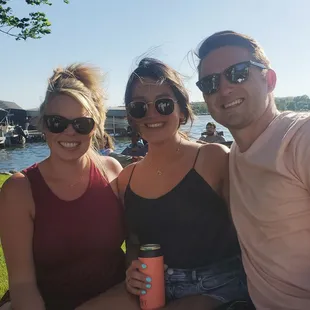 Hanging out in the sunshine in cozy chairs!