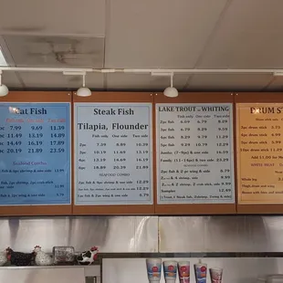 Menu for Lake Trout 3