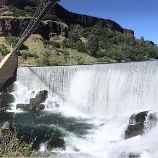 Dam, about a half a mile before you get to the actual camp site