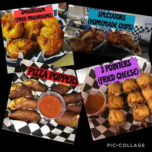 a variety of food items