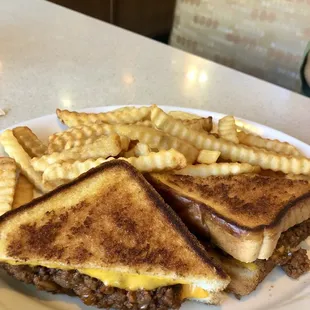 Sloppy joe grilled cheese