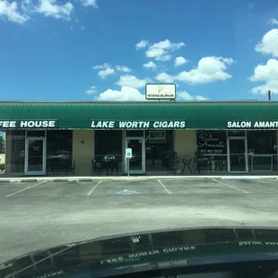 the front of the store