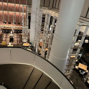 View from lobby floor