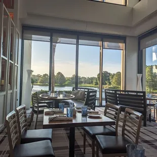 View from our table of the lake