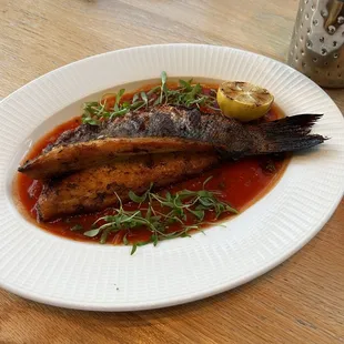 Whole Roasted Branzino