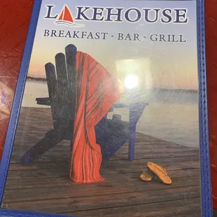 Menu front page