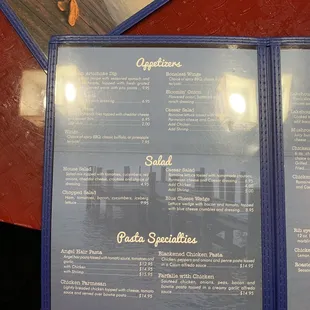Menu page 1