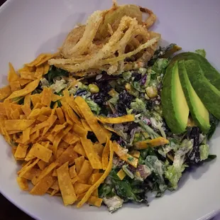 Chicken Tortilla Salad without the chicken