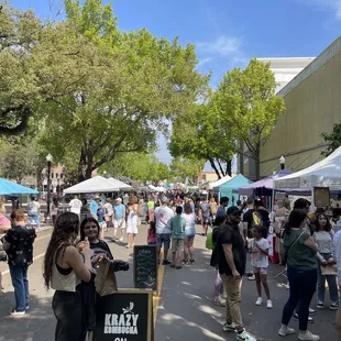 Street view of the market