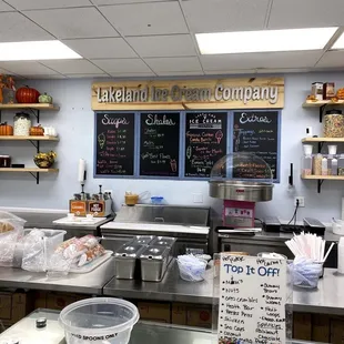 the counter area
