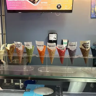 waffle cone flavors