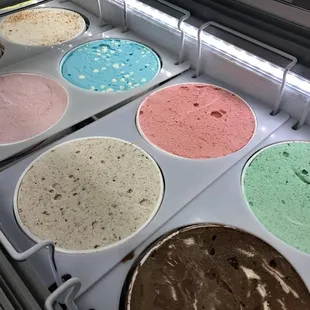 a variety of ice creams
