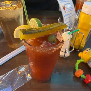 Trying breakfast at lake life