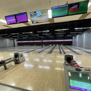 a bowling alley