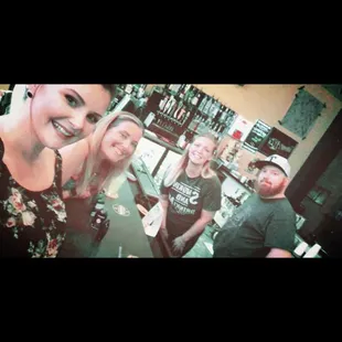 Photo from customers to bartenders.