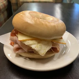 Build your own breakfast sandwich