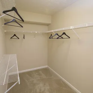 Spacious Walk In Closet