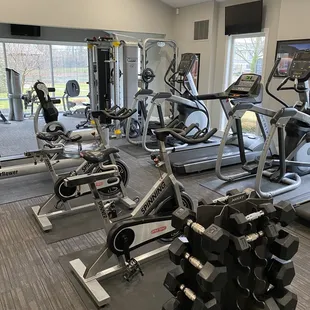Large Fitness Center With Free Weights