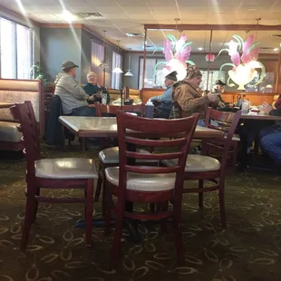 people sitting at tables