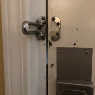 Broken Door Security Latch