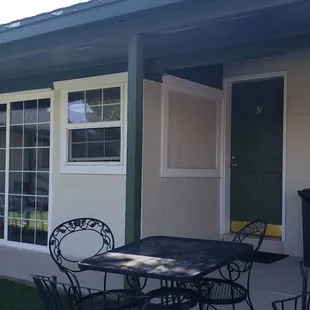 View of entrance to our room.