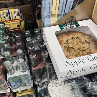 a box of apple cobble pie