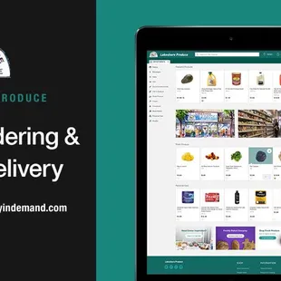 We added online order and home delivery services!