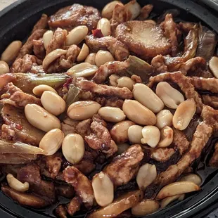a close up of a plate of food